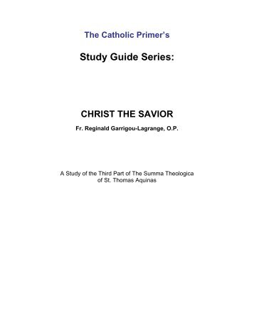 Study Guide Series: - The Catholic Primer