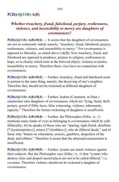 Aquinas - Summa Theologica v.3 - Theology Tools