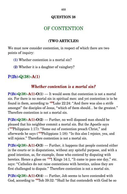 Aquinas - Summa Theologica v.3 - Theology Tools