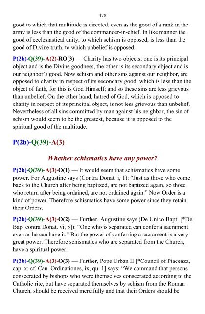 Aquinas - Summa Theologica v.3 - Theology Tools