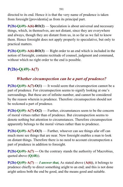 Aquinas - Summa Theologica v.3 - Theology Tools