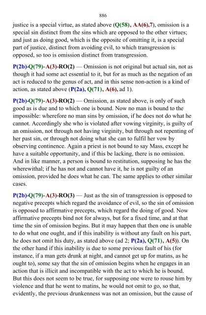 Aquinas - Summa Theologica v.3 - Theology Tools