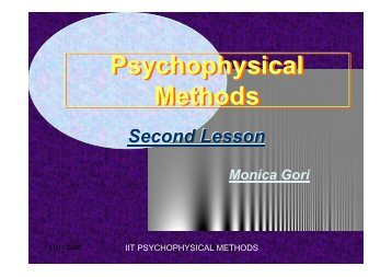 Psychophysical Methods Psychophysical Methods