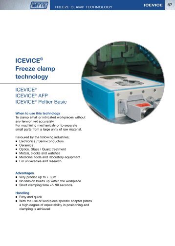 ICEVICE© Freeze clamp technology