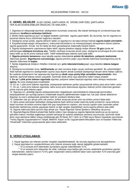 Ferdi Birikimli Hayat TR.pdf - Allianz Sigorta