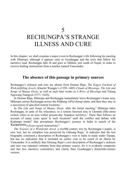 The Biographies of Rechungpa: The Evolution of a Tibetan ...