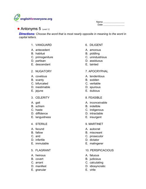 Synonym & Antonym Dictionary – Allganize