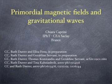 Primordial magnetic fields and gravitational waves
