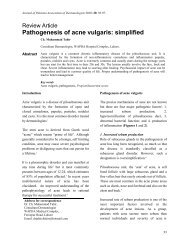 Review Article Pathogenesis Of acne Vulgaris: Simplified - JPAD