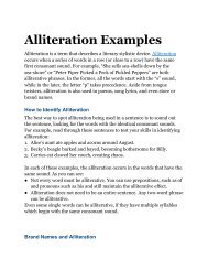 Alliteration Examples