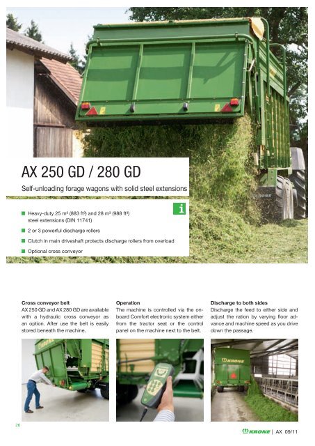 Self-loading/unloading forage wagons www.krone.de - Mediathek ...