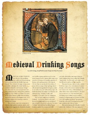 Medieval Drinking Songs