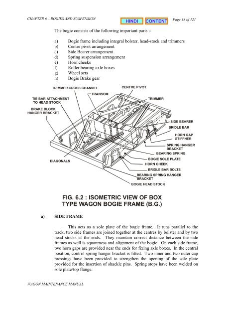 BOGIES AND SUSPENSION - South Central Railway