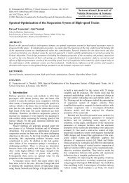 Spectral Optimization of the Suspension System of High-speed Trains