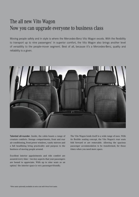 2012 Vito Wagon Brochure - Mercedes-Benz