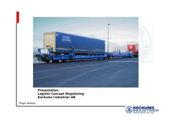 P t ti Presentation Logistic Concept MegaSwing Kockums Industrier AB