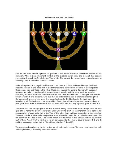 An Introduction to the Kabbalah - Temple Emanu-El