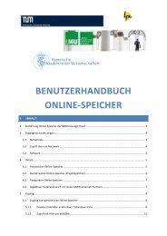 Benutzerhandbuch Online-Speicher - LRZ