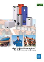 reflex 'Speicher-Wassererwärmer' für die Trinkwassererwärmung