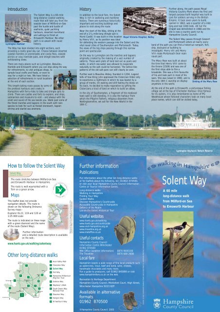 Solent Way - PDF - Hampshire County Council