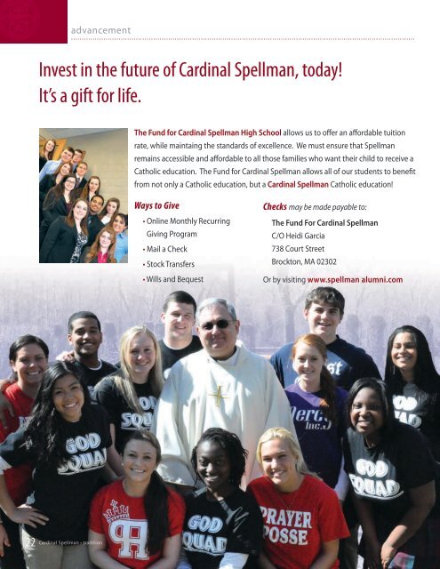 Fall 2012 - Cardinal Spellman High School