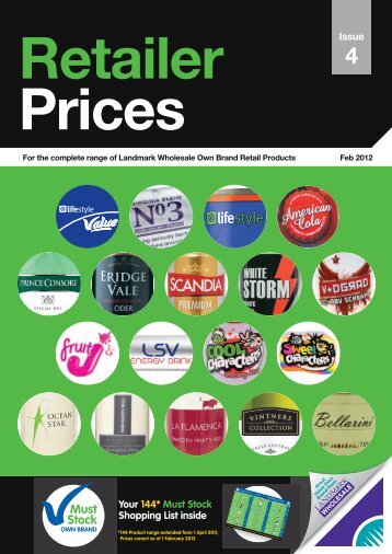 Retailer issue prices - BA Cash & Carry