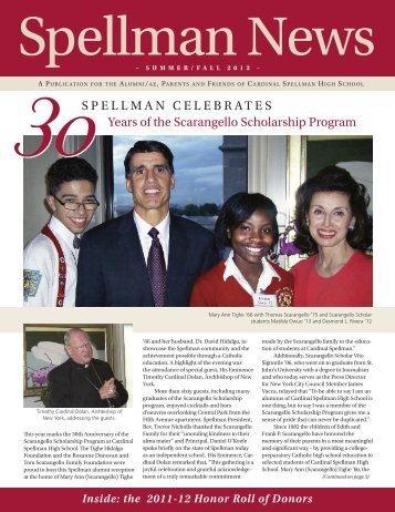 Years of the Scarangello Scholarship program - Cardinal Spellman ...