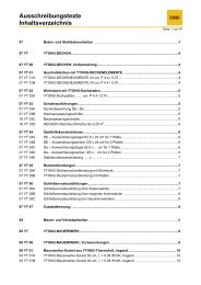 Ausschreibungstexte Inhaltsverzeichnis - Ytong