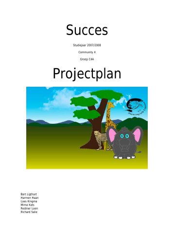 Succes Projectplan - CMD Portfolio van Harmen Haan