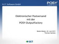 Elektronischer Postversand mit der POSY- OutputFactory - DOXNET