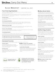 Gluten Free Menu Bob Evans