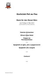 Monatsrezept - Kochclub Pot-au-Feu