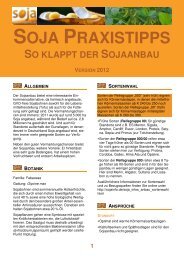 SOJA PRAXISTIPPS - Sojainfo.de