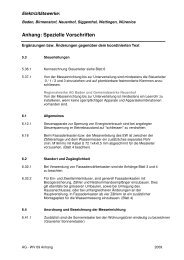 Anhang: Spezielle Vorschriften - Regionalwerke AG Baden