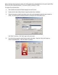 AutoCAD - Vision setup instructions
