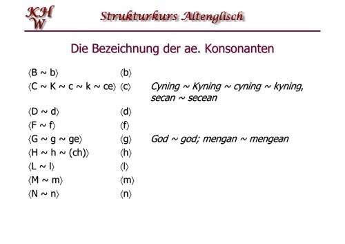 Phonologie des Altenglischen