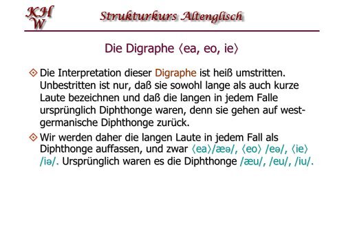 Phonologie des Altenglischen