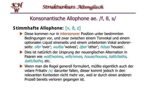 Phonologie des Altenglischen