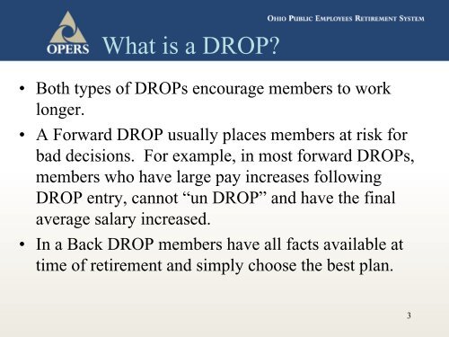 DROP - OPERS