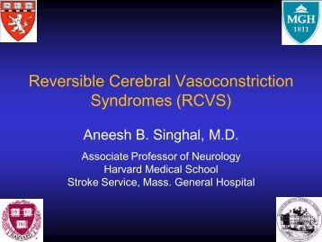 Reversible Cerebral Vasoconstriction Syndromes (RCVS)