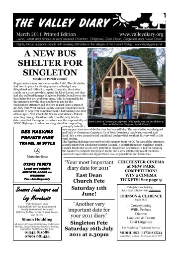 A NEW BUS SHELTER FOR SINGLETON - The Valley Diary