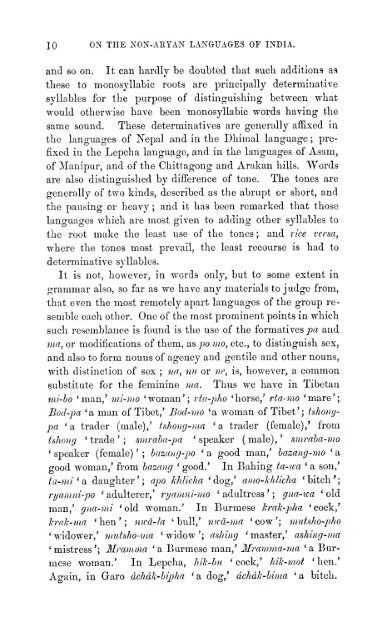 On the non-Aryan languages of India