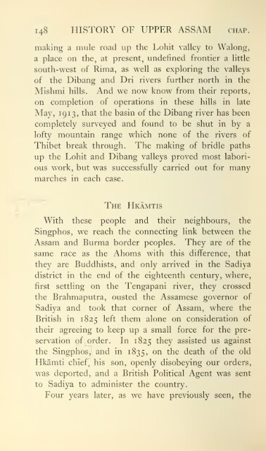 History of Upper Assam, Upper Burmah and north ... - Khamkoo