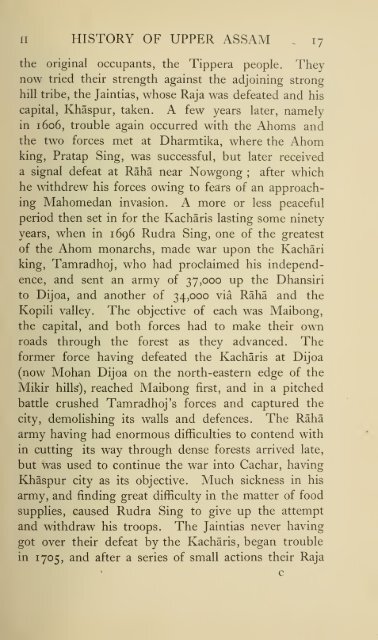 History of Upper Assam, Upper Burmah and north ... - Khamkoo