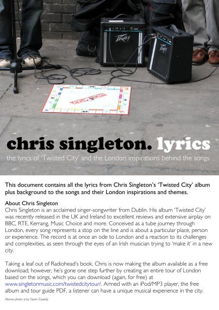 chris singleton. lyrics