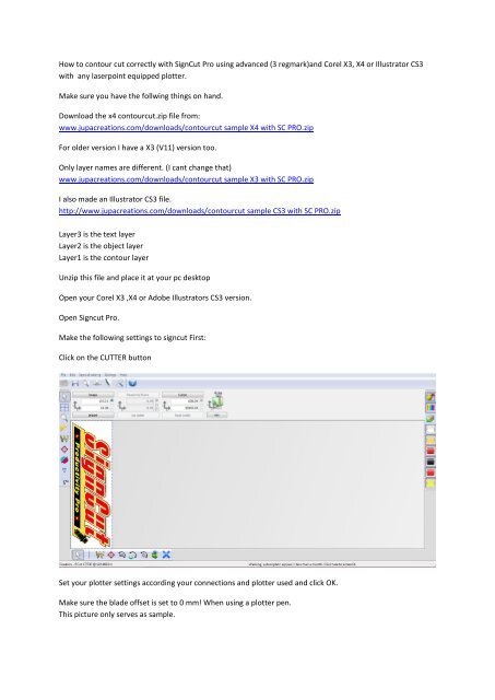 contour cut signcut pro