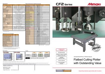 Flatbed Cutting Plotter with Outstanding Value - Mimaki