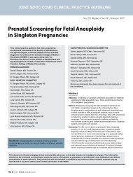 Prenatal Screening for Fetal Aneuploidy in Singleton ... - SOGC
