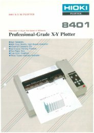 Professional-Grade X-Y Plotter - Hioki