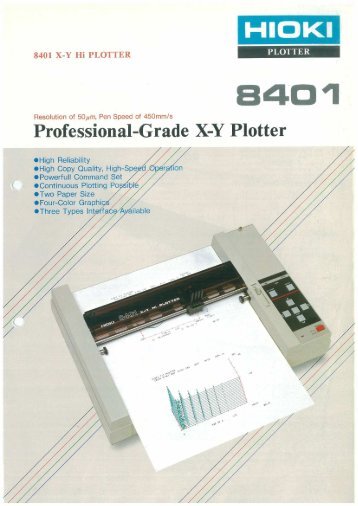 Professional-Grade X-Y Plotter - Hioki